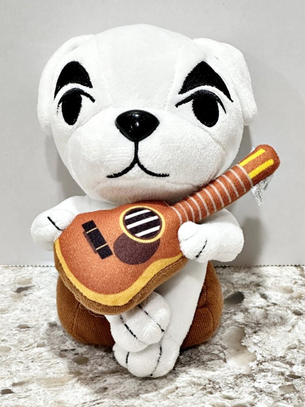 Nintendo Animal Crossing KK Slider Dog with Guitar Plush 7” White Little Buddy